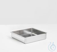 Stainless steel insert tray cubic (WxHxD) 350x80x335 mm, stackable, max. 4...